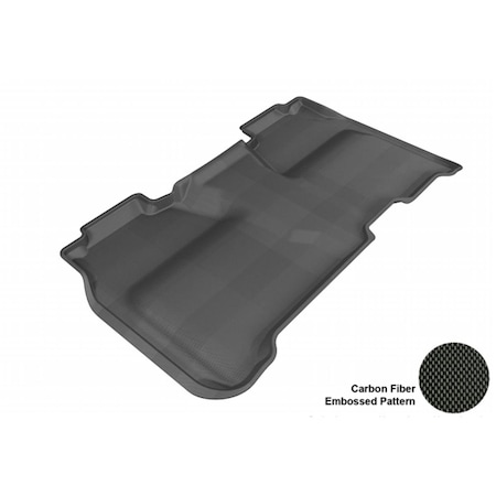 3D Maxpider CHEVROLET SILVERADO 1500/ GMC SIERRA 1500 CREW CAB 2014 KAGU BLACK R2 Floor Mat L1CH04021509